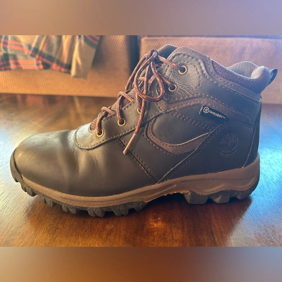 Timberland Boys Mt. Maddsen Waterproof Hiking Boots Size 5 - Picture 2 of 9